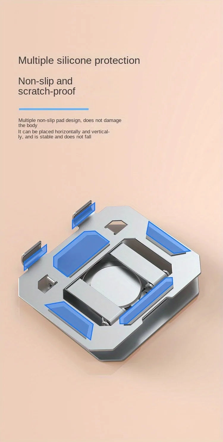 360° Rotatable Tablet Stand Adjustable Foldable Desktop Stand Holder Compatible For 4.7-12 Inch Ipad Pro/Air/Min Laptop Tablet