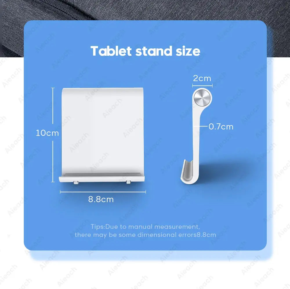 AIEACH Tablet Phone Stand iPad Stand For iPad Pro iPhone Xiaomi Adjustable Desktop Tablet Support Phone Holder Tablet Stand
