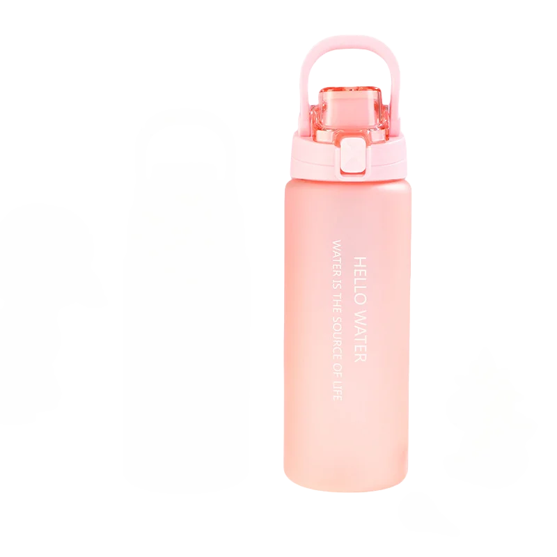 Sports Water Bottle Fitness Water Bottle Portable Outdoor Water Cup Reusable Water Bottle With Flip Top Lid Travel Water Bottle
