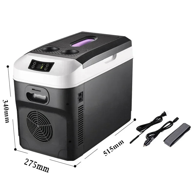 20L Car Home Mini Refrigerator Fridges DC12/24V Cooler Heater Keep Fresh for Car Home Pinic Camping 0~65 Degrees Not Freezer