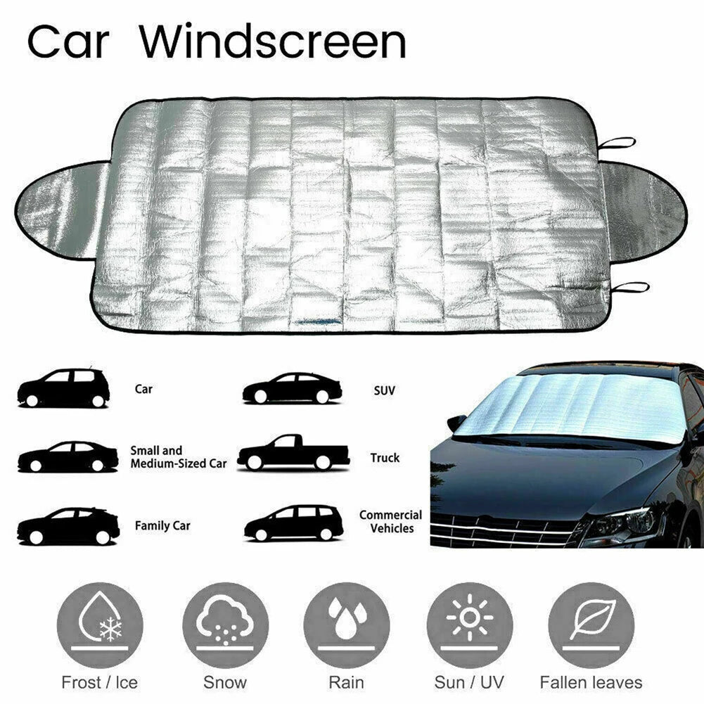 Car Accessories Car Windscreen Windshield Frost Cover Ice Snow Shield Front Protector Auto UV Protection Curtain Styling 1Pc