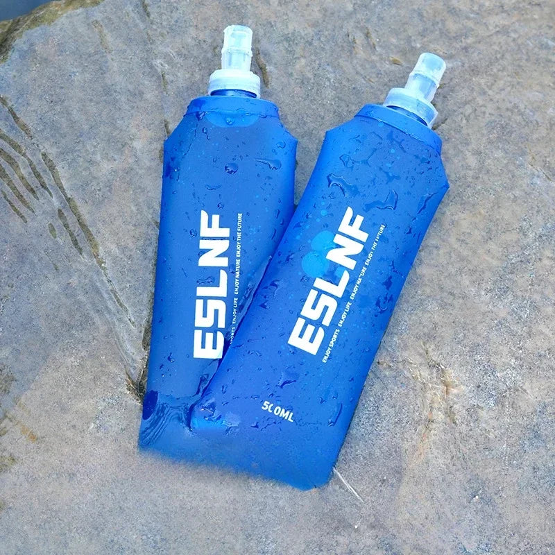 500ml Outdoor Sport Camping Running Sport Bicycle Soft Water Bottle Folding TPU Soft Flask Water Bag