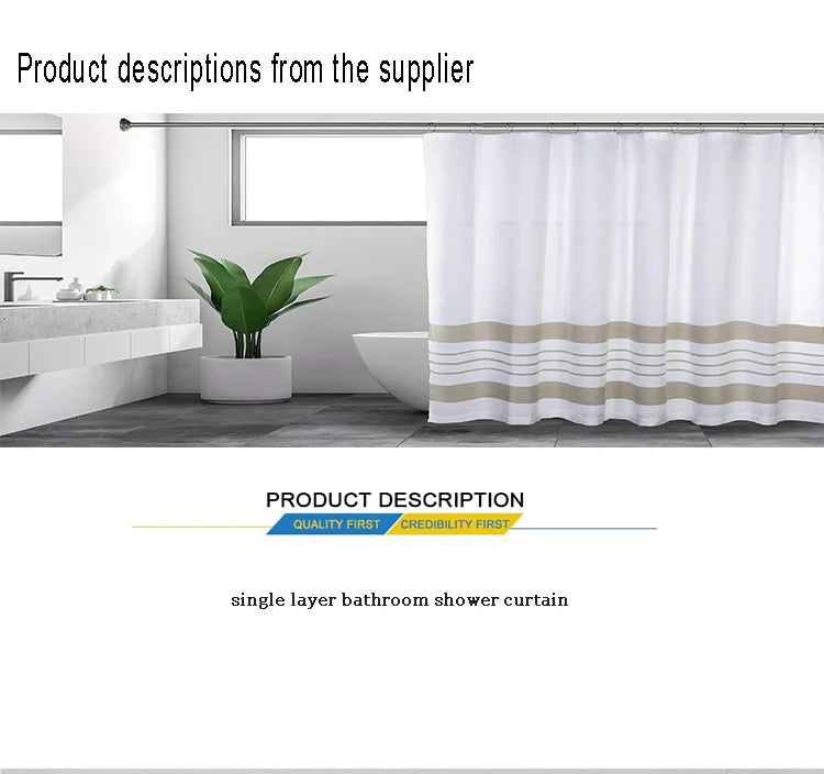 Rose Floral Pink Curtain Shower Curtain, Bathroom Decorative Shower Curtain, Waterproof Shower Curtain with Hooks