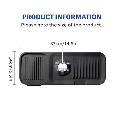 Leeseph Kitchen Silicone Sink Faucet Mat Splash Guard for Sink Faucet Absorbent Sink Protectors Mat Kitchen Sink Gadgets