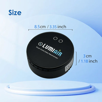 Smart Air Purifier/Deodorizer-USB-Powered Air Cleaner with Dual-core chip, Low Noise Operation for Smalller Spaces