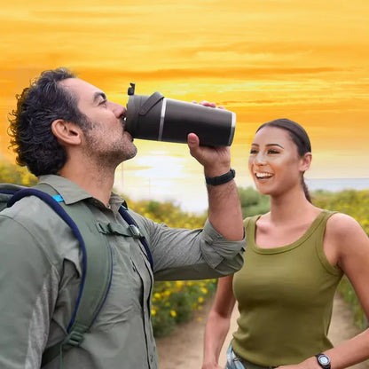 Portable Home Blender, Electric Cordless Juicer, Thermos Cup, Multifunctional Charging Wall Breaker.