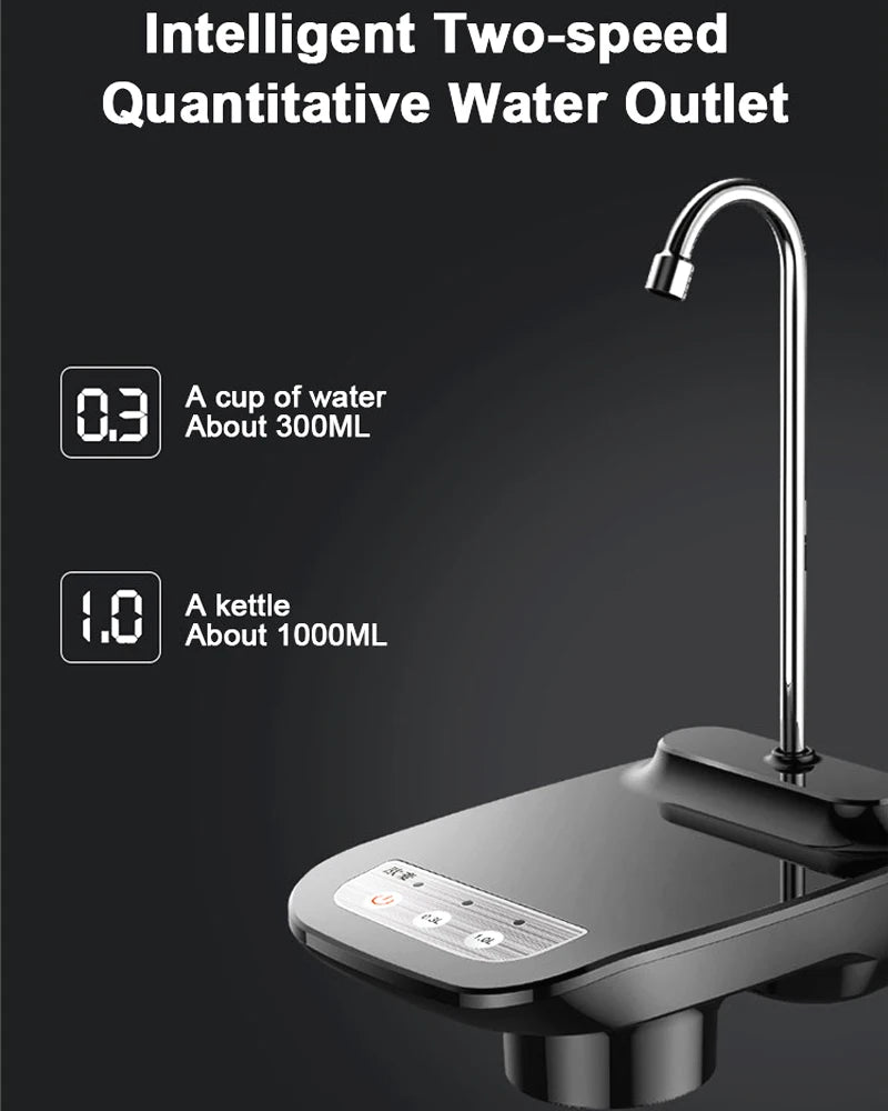 Electric Water Gallon Pump Automatic Water Bottle Dispenser  Rechargeable Water Pump Dispenser With Stand Water Dispenser