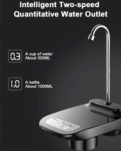 Electric Water Gallon Pump Automatic Water Bottle Dispenser  Rechargeable Water Pump Dispenser With Stand Water Dispenser