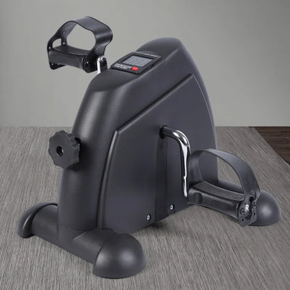 Mini Exercise Bike Static Bike Under Desk Pedal Exerciser Adjustable Magnetic Resistance Arm Leg Trainer LCD Display Home Gym