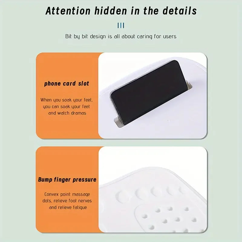 Footbath Massage Bucket Spa Foot Bath Bucket Household Soaking Bucket Folding Basin Sauna Bathtub Pedicure Foldable Bath Bathtub