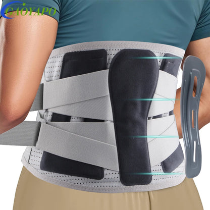 1PCS Back Brace for Lower Backs Pain Relief- Back Support Belt for Women Men for Sciatica.Removable Stays for Lower Back Support