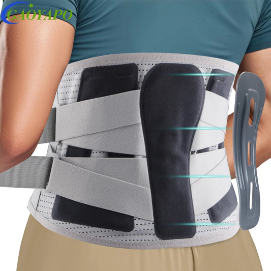 1PCS Back Brace for Lower Backs Pain Relief- Back Support Belt for Women Men for Sciatica.Removable Stays for Lower Back Support