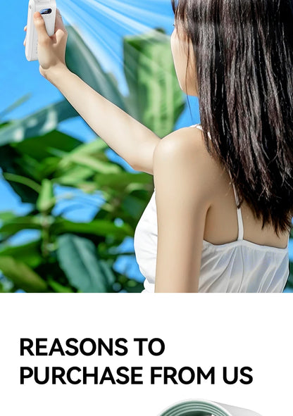 Handheld Fan, Portable Handheld Fan with Ice Function Turbo Powerful Rechargeable Fans  for Outdoor Indoor travel essentials