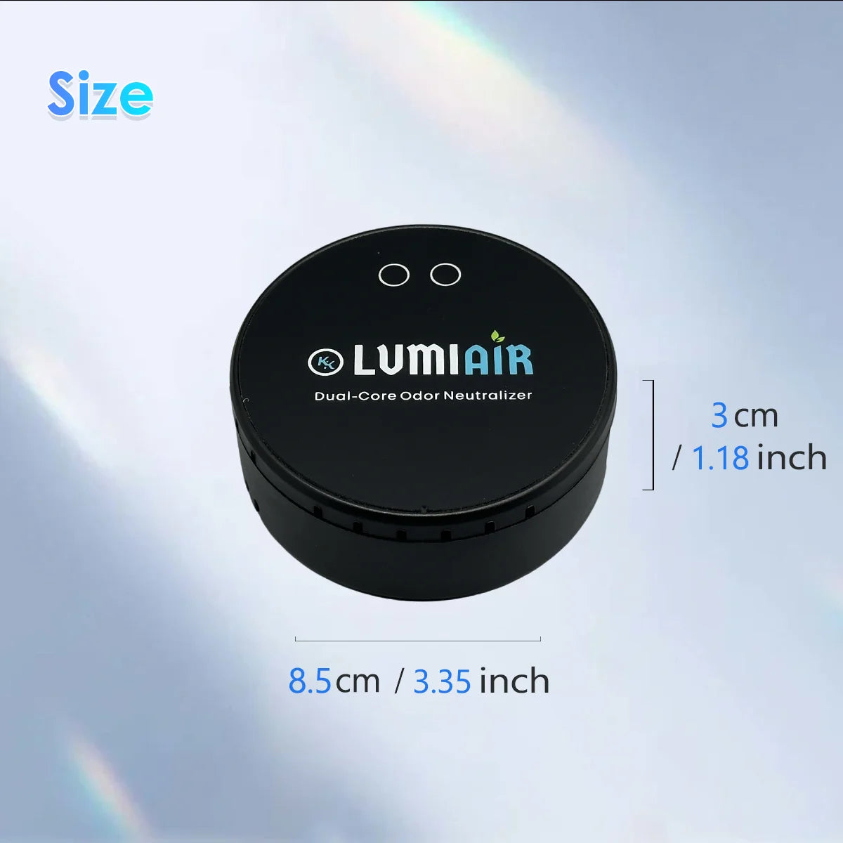 Smart Air Purifier/Deodorizer-USB-Powered Air Cleaner with Dual-core chip, Low Noise Operation for Smalller Spaces