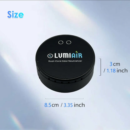 Smart Air Purifier/Deodorizer-USB-Powered Air Cleaner with Dual-core chip, Low Noise Operation for Smalller Spaces