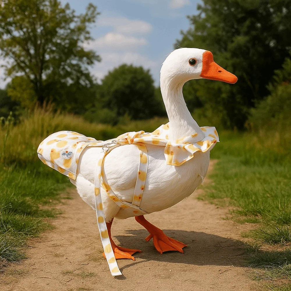 Cute Pet Duck Diaper Reusable Adjustable Goose Breast Strap Wearable Reduce Odor Chicken Diapers Poultry Supplies