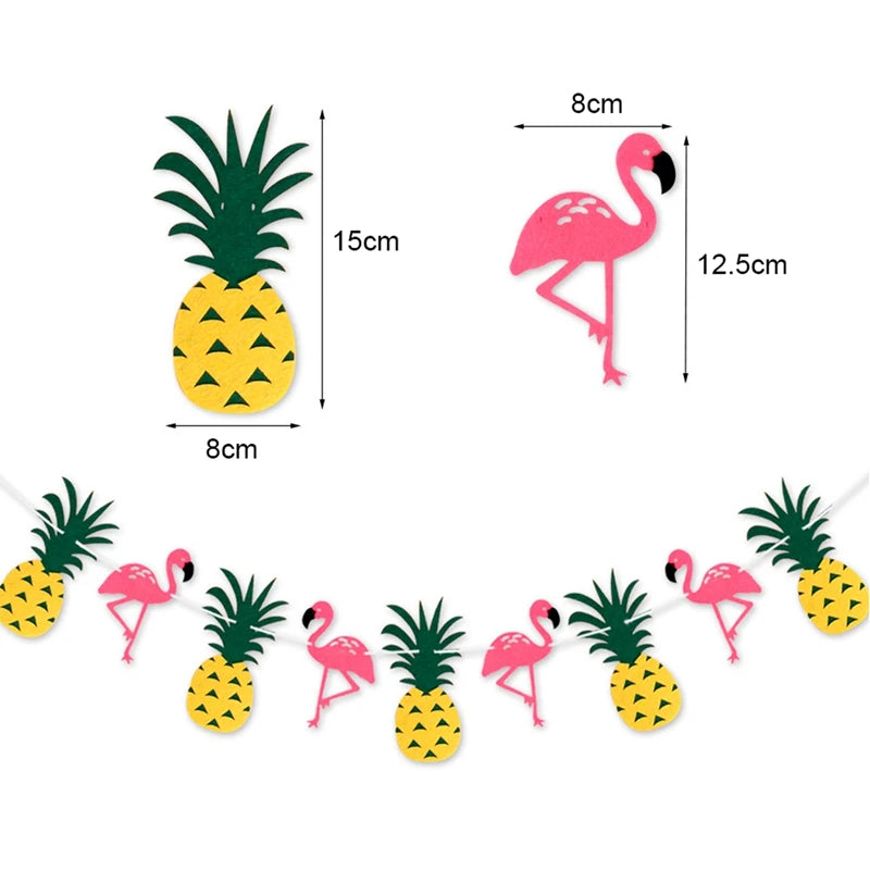 Hawaii Party Luau Flamingo Party Pink Flamingos Decor Pineapple Summer Wedding Party Birthday Girl Hawaiian Party Decor Tropical
