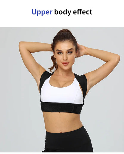 Posture Corrector for Women and Men Adjustable Upper Back Brace Shoulder Lumbar Support Belt Corset Posture Correction