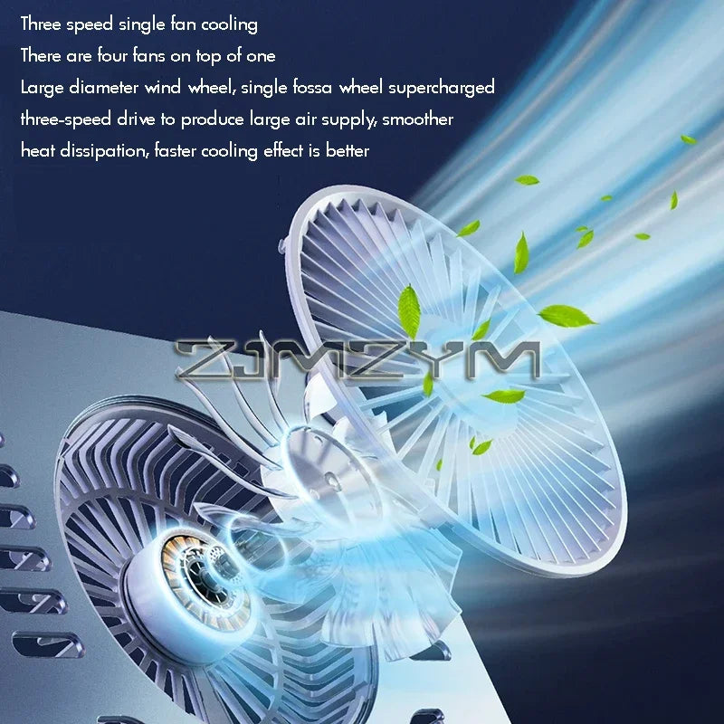 Aluminum Laptop Stand with Cooling Fan Ergonomic Notebook Foldable Cooler Laptop  Adjustable Aluminum Laptop Stand