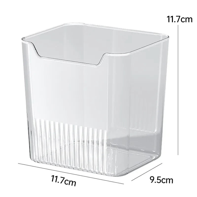 Fridge Side Door Storage Boxes Vegetables Fruits Food Preservation Box Space-Saving Refrigerator Organizers Kitchen Containers