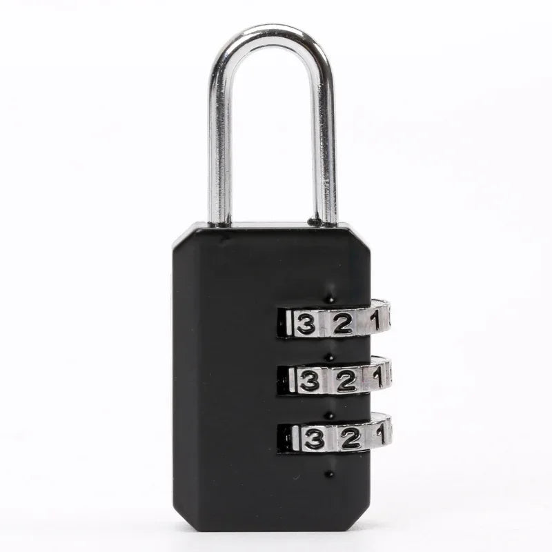 3 Digits Multifunctional Combination Lock Luggage Fitness Cabinet Backpack Travel Anti-theft Aluminum Alloy Combination Padlock