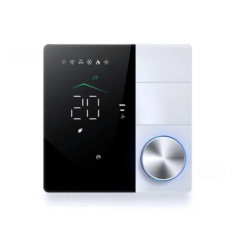 ABJN-Tuya Smart Thermostats For Air Conditioner With WIFI Remote Control Smart Knob Thermostat LED Temperature Control Switch C