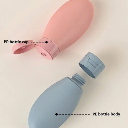 3 pieces of 60ml leak proof refillable packaging liquid container empty travel container, travel size distribution bottles