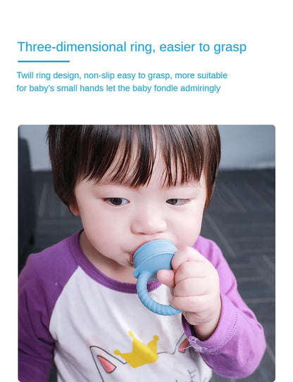 1pcs Food Bite Bag Feeder Fruit Vegetable Feeding Food Grade Silicone Feeding Tableware Silicone Baby Pacifier Bottle Feeder