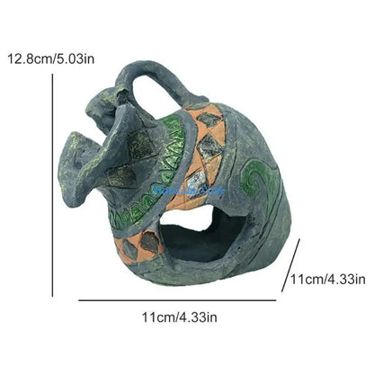 U2JC Fish Shrimp Tanks Broken Crock Ornaments Aquariums Landscaping Figurine