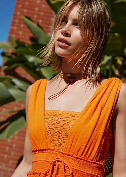 canwedance Summer Beach Dress Sleeveless Cotton Maxi Dresses Boho Style Solid Color Lace Ruffled Sundress Mujer Vestidos