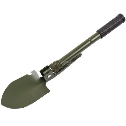 Foldable Portable Mounted Shovel Camping Tent Outdoor Shovel Self-defense Survival Tool Compass Storage Bag