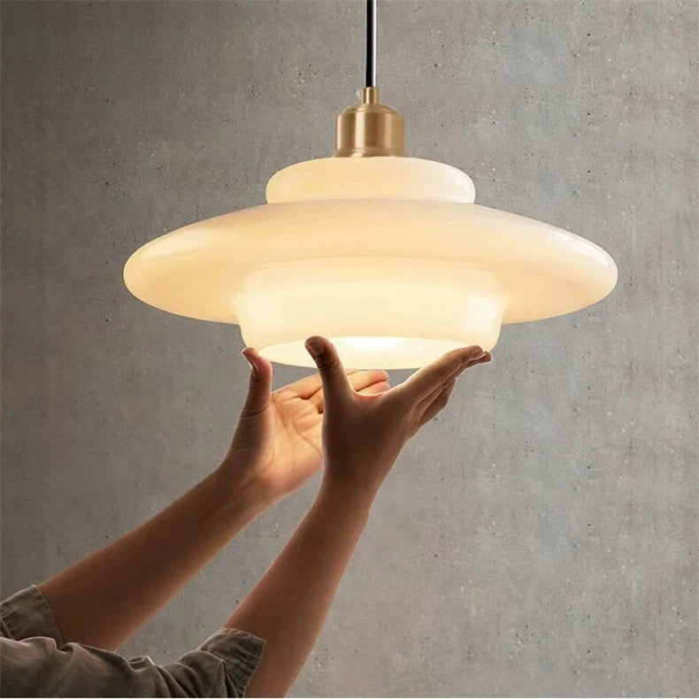 Nordic LED Glass Pendant Lamp Loft Home Decorativon Dinning Room Hanging Light Kitchen Island Bedrrom Bedside E27 Modern Fixture