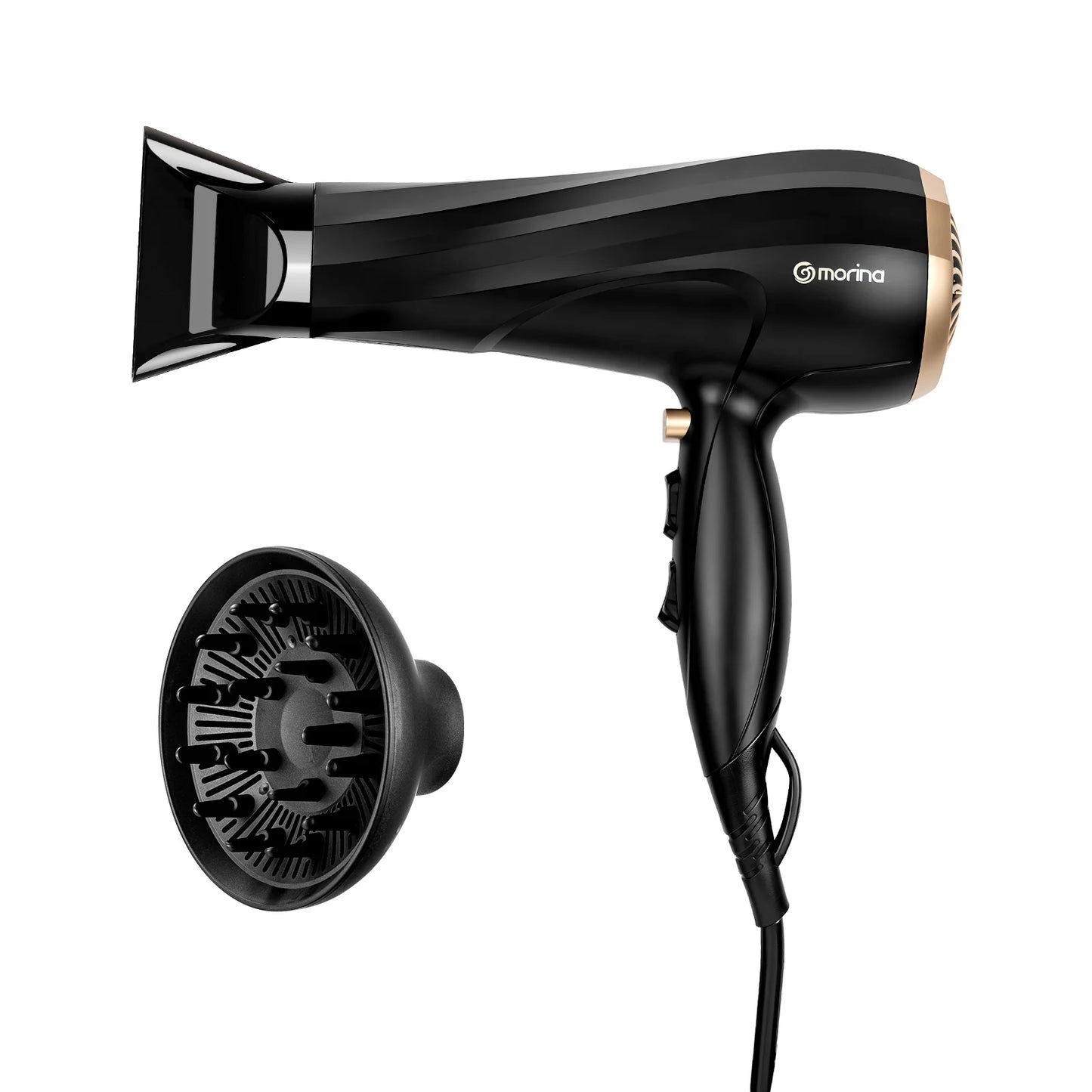 Hair dryer, hair dryer, 110 Hair Dryer V-127V 1900W Black/Golden, electric hair dryer