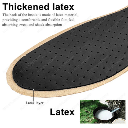 Ultra Thin Leather Insoles Antiperspirants Breathable Deodorant Sports Soft Sole Business Shoes Leather Replacement Inner Insole