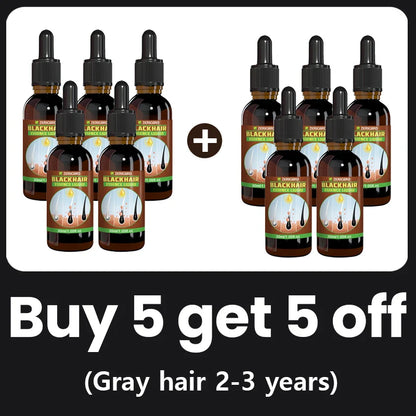Grey hair serum for men and women, from white to black