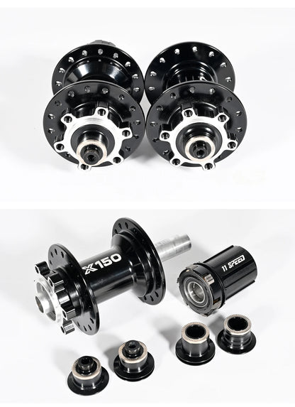 Bicycle hubs Nanlio X150 Mountain Bike Hubs 6 Pawls 150 Engagement Rear Hub HG MS XD 8-12 Speed 28 32 36 Holes Noisy wheel Hubs