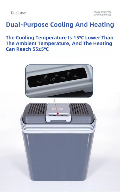 24L Car Refrigerator 12V 220V Heat Cool Mini Electric Equipment For Cars Compressor Box  Fridge Electric Devices Nest Freezer