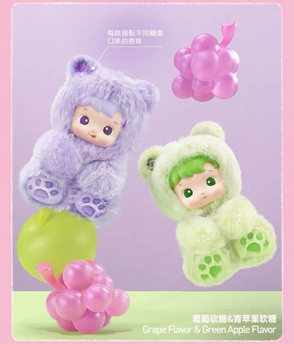 100% Genuine Haci pupu Gummy Bear Series Vinyl Face Blind Box Kawaii Scented Pendant Doll Keychain Decor Sweet Birthday Gift