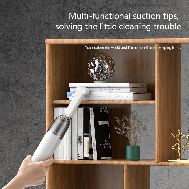 Vacuum Cleaner Mini Car Cleaning Powerful Suction Handheld Car Vacuum Cleaner Rechargeable for Car and Home Auto Vacuum Cleaner