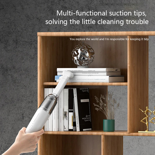 Vacuum Cleaner Mini Car Cleaning Powerful Suction Handheld Car Vacuum Cleaner Rechargeable for Car and Home Auto Vacuum Cleaner