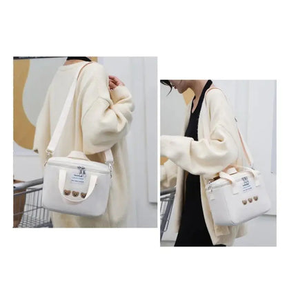 New Mother Baby Bag Diaper Bags Multifunctional Bear Embroidery Thermal Insulation Mommy Waterproof Fashion Food Storage