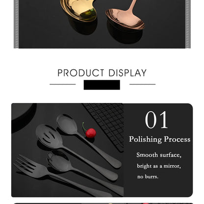 2Pcs Silver Stainless Steel Salad Spoon Fork Salad Server European Style Salad Dinnerware Cutlery Set Kitchen Tool Accessories