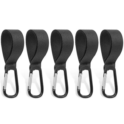 2/3/5pcs Baby Stroller Hook Strollers Accessory Aluminum Alloy Hooks Hook and Loop Fasteners Diaper Bag Hanger Organizer Hook
