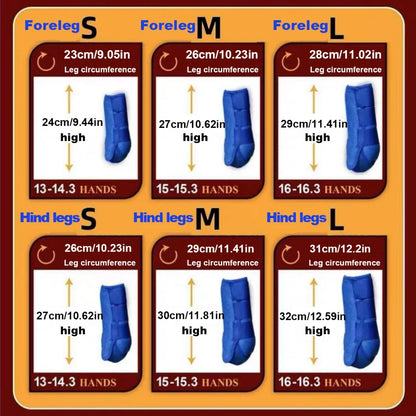 Horse leg guards, anti-collision diving materials, horse leggings, professional horse racing equipment, horse guards, front and