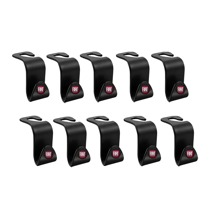 Car Seat Back Hooks Vehicle Clips Durable Hanger For FIAT 500 Grande Stilo Freemont Punto Astra Bravo Ducato Centoventi Fiorino