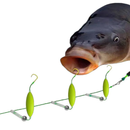 Three Hook Fishing Hair Rigs Hook Suspension Anti Bottom Carp Fishing Hook Ready Made Pesca Carp Rigs Fishing Lure