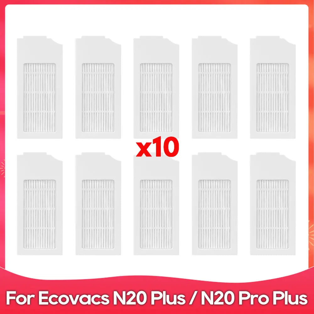 Fit for ( Ecovacs N20 / N20 Plus / N20 Pro Plus / N20+ ) Part Accessory Mop Filter Roller Side Brush Robot Vacuum Cleaner Kit