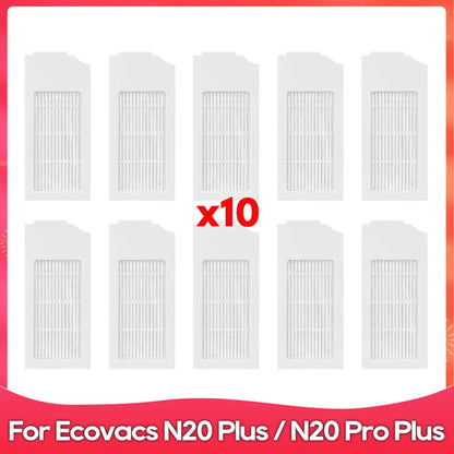 Fit for ( Ecovacs N20 / N20 Plus / N20 Pro Plus / N20+ ) Part Accessory Mop Filter Roller Side Brush Robot Vacuum Cleaner Kit