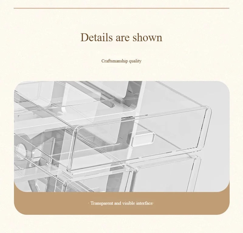 Drawer Desktop Organizer, Organizer Drawers, Desk Stationery Organizer, Multifunctional Dustproof Large Capacity Office Shelf