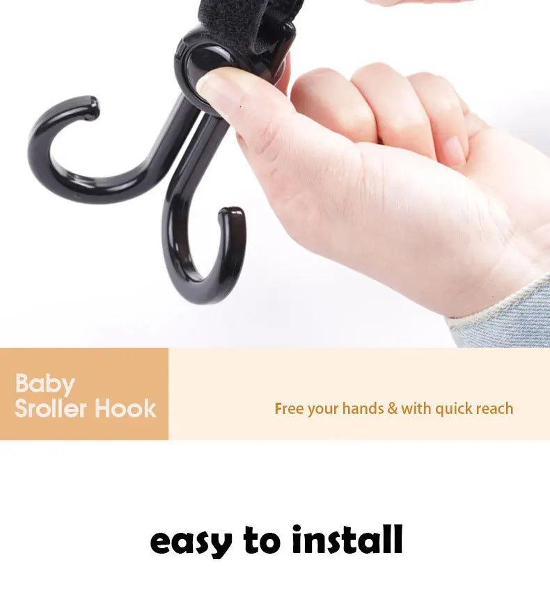 1/3pcs Baby Bag Stroller Hook Pram Rotate 360 Degree Rotatable Cart Organizer Pram Hook Crochet Stroller Accessories